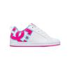Sneaker DC SHOES "Court Graffik", Gr. 6(37), weiß, crazy pink, blau, 55.99% Leder, 43.71% Synthetikmaterial, 0.3% TPU, Schuhe