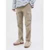 Cargohose JACK & JONES "STACE TUCKER", Herren, Gr. 34, Länge 34, beige (dune), Web, Obermaterial: 97% Baumwolle, 3% Elasthan, unifarben, modisch, normal normal, Hosen