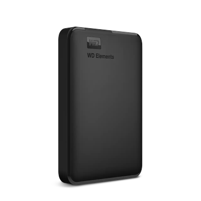 WESTERN DIGITAL externe HDD-Festplatte "WD Elements Portable 6TB", schwarz, B:12cm H:9cm T:2cm, Festplatten
