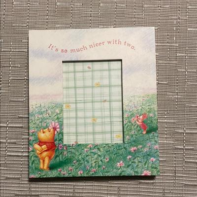Disney Accents | Winnie The Pooh Floral Picture Framedisney Picture Frame | Color: Green/Pink | Size: Os