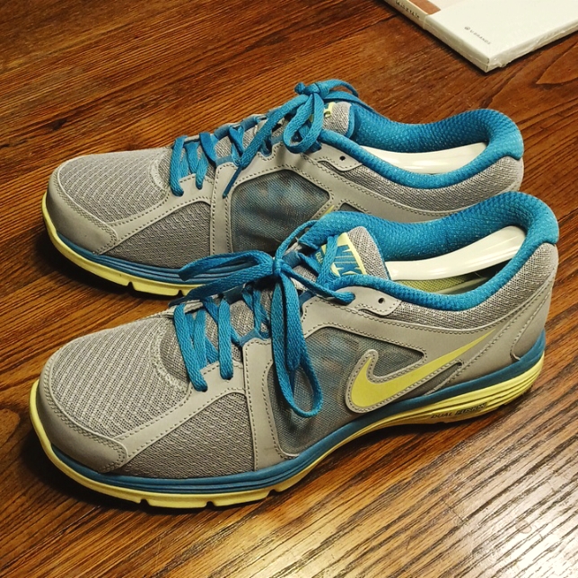 Nike Shoes | Women's Nike Tennis Shoes Nwot Size 11 | Color: Blue/Yellow | Size: 11