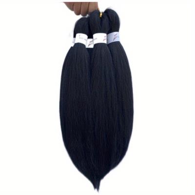 TEMU 8 Packs Pre Stretched Braiding Hair For Women - 16 Inch Free Hot Water Setting Ez Braiding Hair Blond Ivory-white Halloween Christmas Image