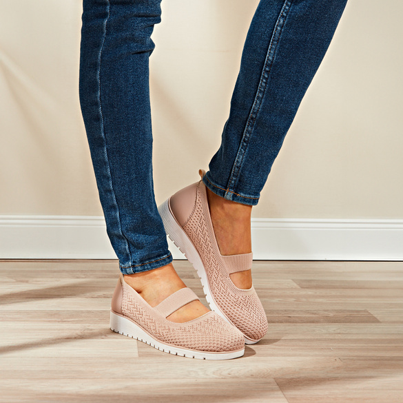 Textil-Slipper "Janine" sand Amélie di Santi Image