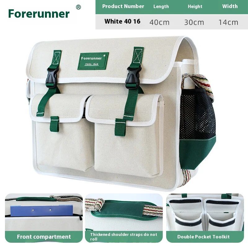 16 Zoll erhöhtes Toolkit mit großer Kapazität verdicktes Oxford-Tuch wasserdichtes, verschleiß festes Reparatur-Toolkit für Elektriker Image
