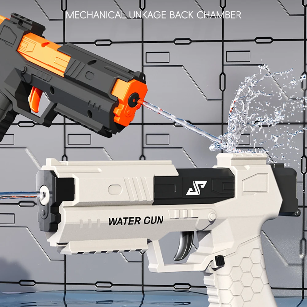 Kinder Sommer Magazin Clip Wasser Pistole nicht Elektrische Pistole Hochdruck Voll Automatische Schießen Wasser Strand Spielzeug Pistole Für Kinder Image