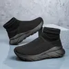 Billige schwarze Unisex Laufschuhe atmungsaktive leichte Männer lässig Sneaker bequeme Socken Schuhe für Mann große Größe 45 Zapatos Hombre