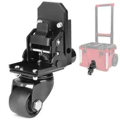Upgraded Steel Construction Front Wheels,Packout Caster Wheel kit fit for Milwaukee Packout Rolling Tool Box
