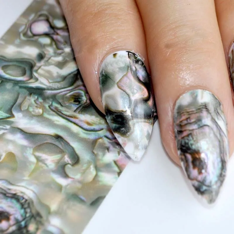 1Box Nagelfolie Aufkleber Tinte Marmor Transfer Aufkleber PaPer Folien DIY Nagel Dekorationen Design Zubehör Maniküre Aufkleber Image