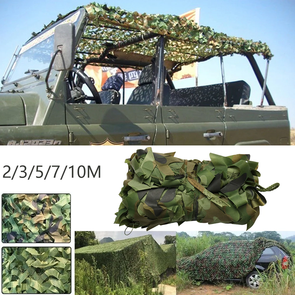 Camouflage Net Jagd Abdeckung Camo Netting Jagd Dekoration Sonnenschirm Mesh Outdoor Blind Armee Net Outdoor Sonnenschirm Versteckt Abdeckung Image