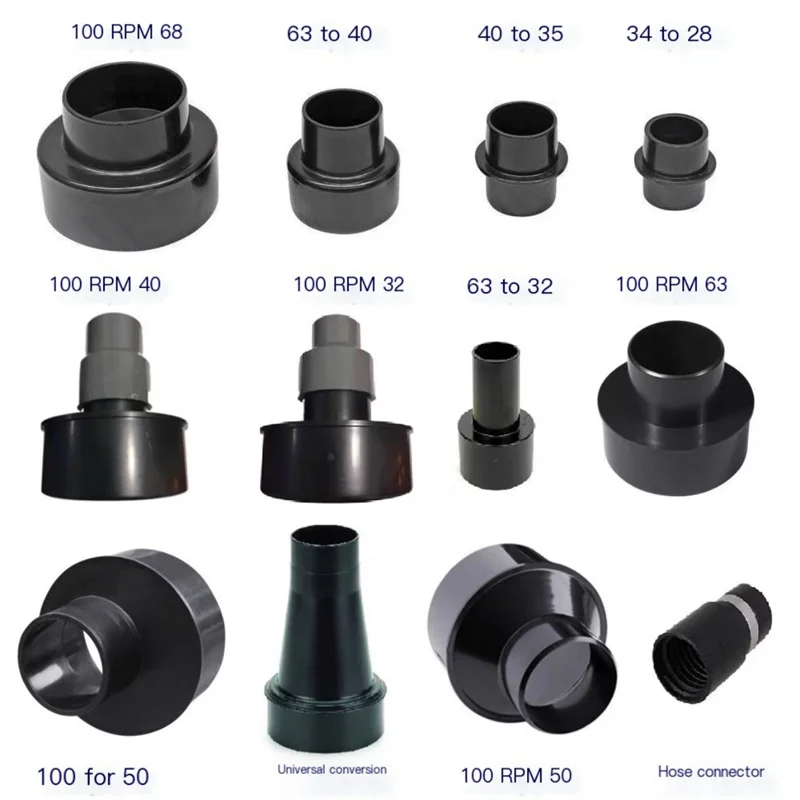 1PCS Staub Kollektor Stecker für Rohr Holzbearbeitung Staubsauger Adapter Teile 32/35/38/40/100mm Schlauch Konverter Image