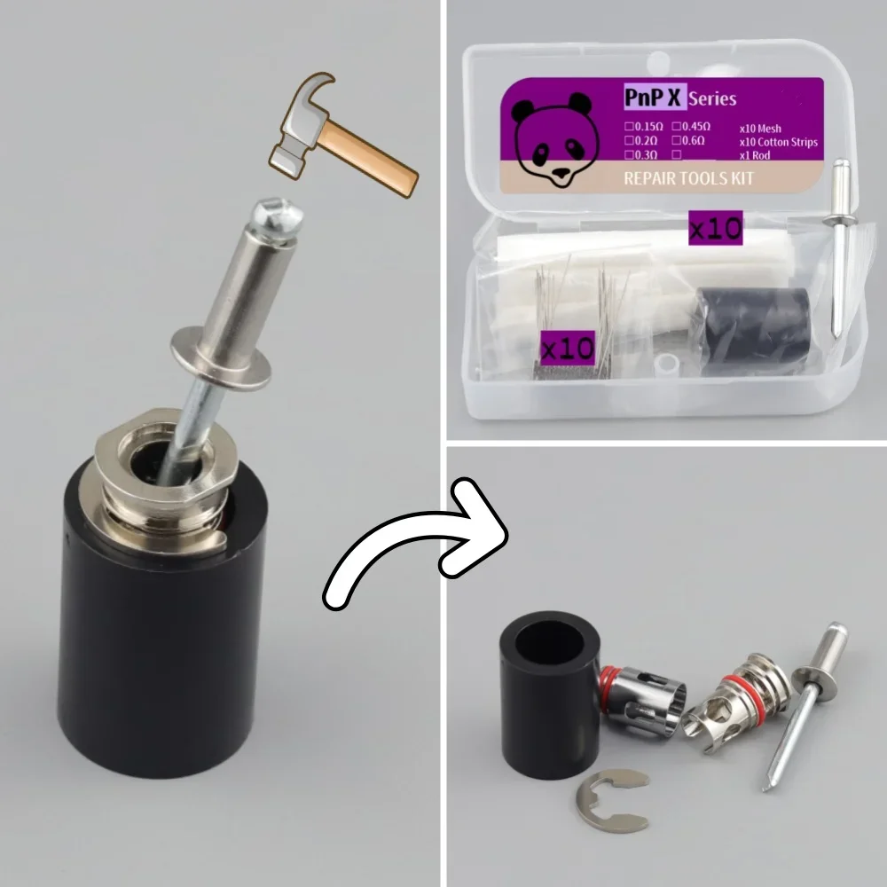 Transistor PNP X, PNPX kompatibles Reparaturnetz-Werkzeugset Rebuild Set Ringspule 0,15/.2/.3/.45/.6/.8 Ohm Image