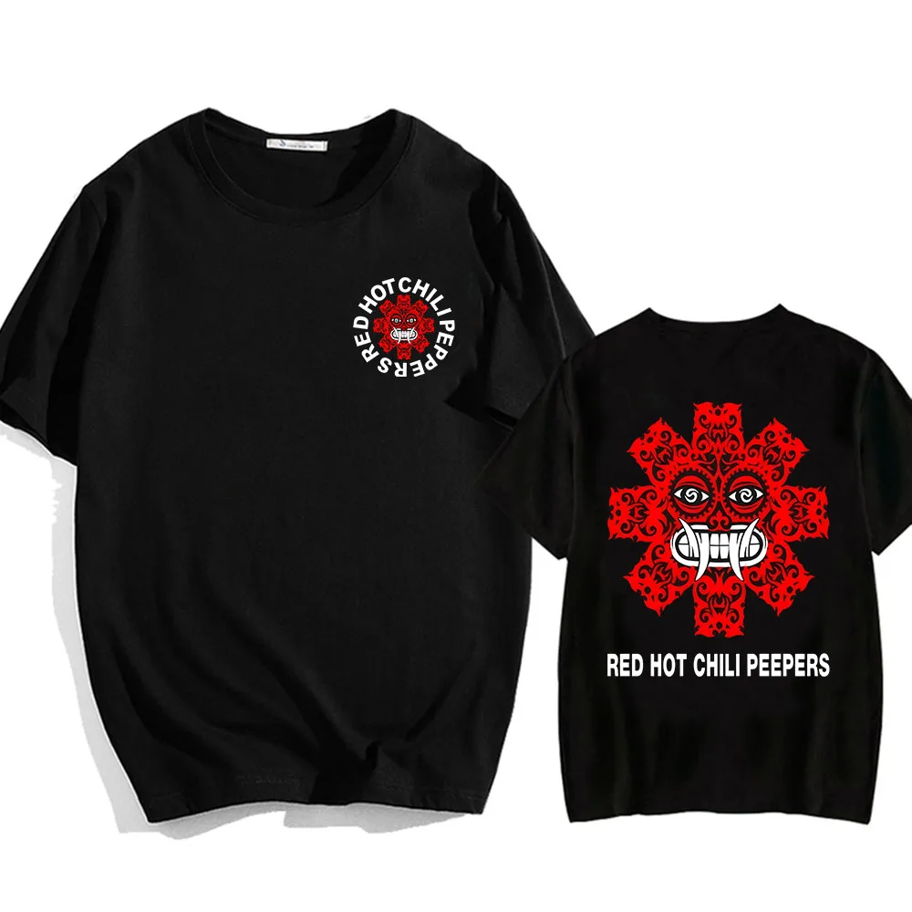 Glühendes Feuer Tintenfisch Chilischoten T-Shirts Streetwear Hip Hop Sommer Baumwolle T-Shirt lässig Rock Grafik druck T-Shirts O-Ausschnitt