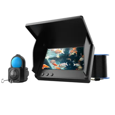 Underwater Fishing Camera 4.3'' HD 1080P 220° Wide-Angle Lens Underwater Camera with 12pcs Infrared Lights for Lake Boat Ice