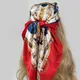 Headcloth Print 90X90CM Shawls Popular Flower Square Kerchief Luxury Sunscreen Silk Scarves Four Seasons Fashion Bandannas