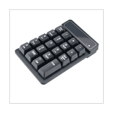 2.4GHz Wireless Keyboard Mini USB Numeric Keypad 19 Keys Number Pad Numpad Receiver for Accounting Laptop PC Computer(A)
