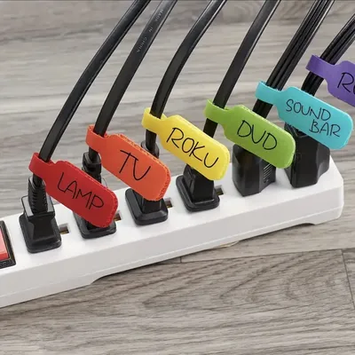32/10/5/2- Colorful cable ties with writable function - Durable cable labels for organizing and identifying