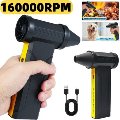 160000 RPM Electric Air Blower Turbo Jet Fan Brushless Motor High-Speed Turbo Violent Fan USB