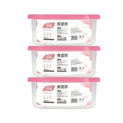 3 boxs Wardrobe Moisture Absorber Reusable Moisture-proof Dehumidification Box For Wardrobe Closet