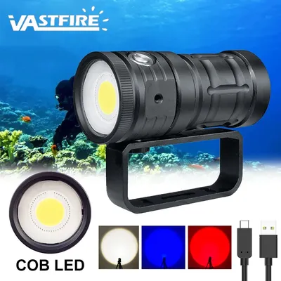 NEW LED Diving Light Highlight Torch 18000Lumens Tactical Diving Flashlight Underwater 100M