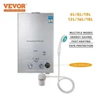 VEVOR 6L-18L Scaldabagno senza serbatoio a gas propano, riscaldamento istantaneo per bagno, scaldabagno esterno Caldaia per auto da campeggio