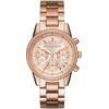 Chronograph MICHAEL KORS "BRYANT", rosa (roségoldfarben), Armbanduhren, Damen, Quarzuhr, Armbanduhr, Damenuhr, Stoppfunktion, Edelstahlarmband