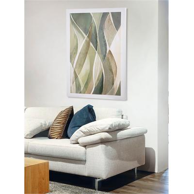 Bild mit Rahmen GILDE "Tuvalu quadratisch", farbe bild(er): creme, goldfarben, schwarz, B:80cm H:80cm T:3,5cm, Bilder Image