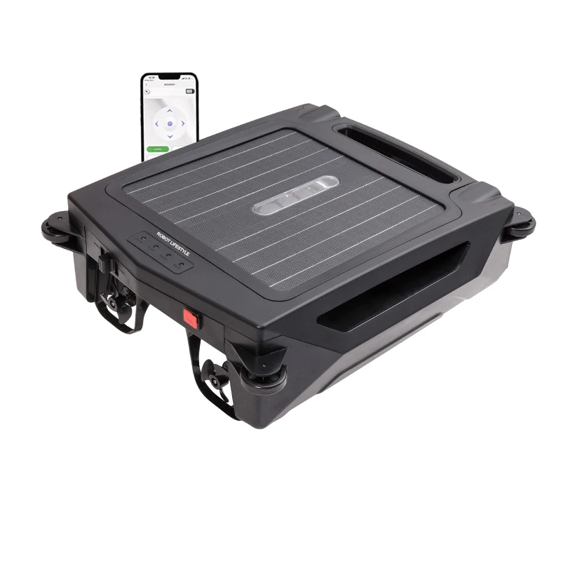 Solar-Pool-Skimmer-Roboter-Reiniger, kabellos, mit App S001A, Reinigungsoberflächen-Schwimmbäder, 5000 mAh Li-Ionen-Akku, Solarpanel 10 W Image