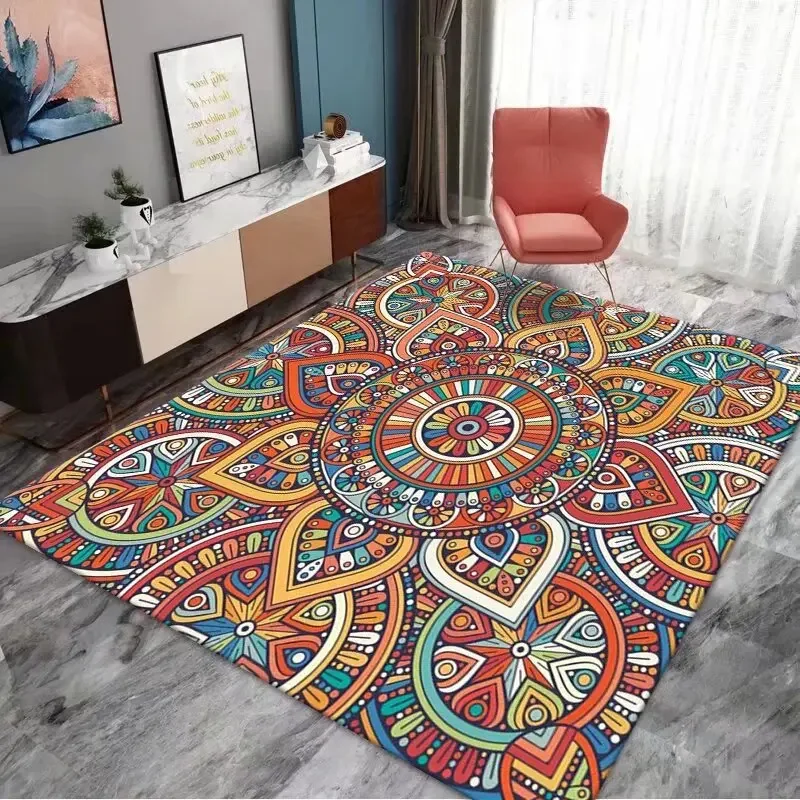 Vintage moderner Kristall-Samt-Teppich, Zuhause, Schlafen und Sitzen, Schlafzimmer, Wohnzimmer, Hotel, Gastfamilie, voll funktionsfähiger Teppich