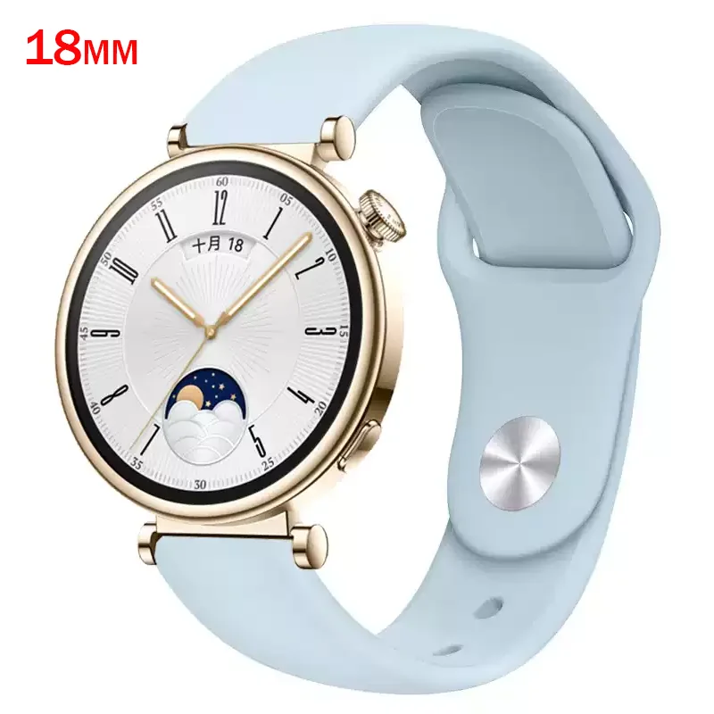 18mm Silikonband für Huawei Watch Gt4 41mm 18mm Smartwatch für Garmin Vivoactive 4S/Venu 2s Huawei Watch Gt5 41mm Armband Image