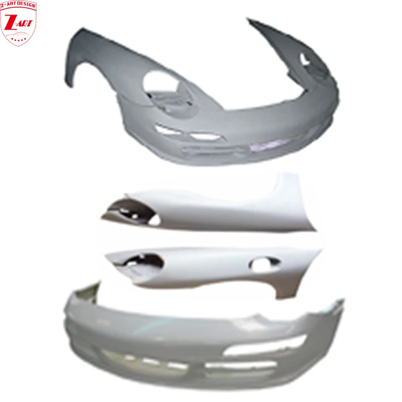 Z-ART 997 sieht vorderer Stoßstangen-Frontkotflügel für Porsche 986 996 aus. Tuning Body Kit für Porsche Boxster 1997–2004 911 1998–2004 Image