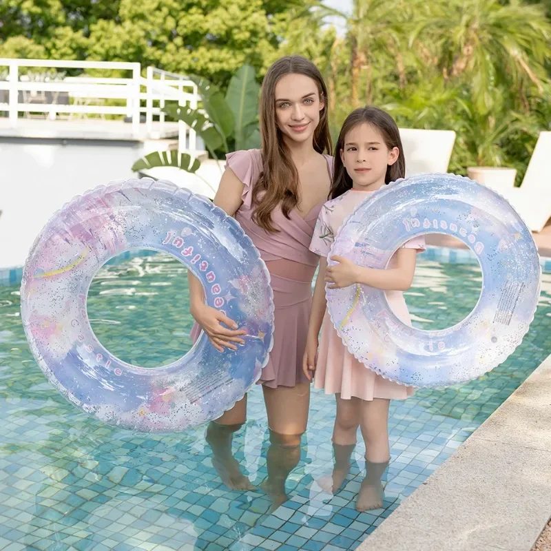 Verträumte Burg Aufblasbare Spielzeug Sommer Pool Schwimmen Ring PVC Verdickt Schwimmende Wasser Spielzeug Outdoor Aufblasbare Spielzeug für Kind Erwachsene Image