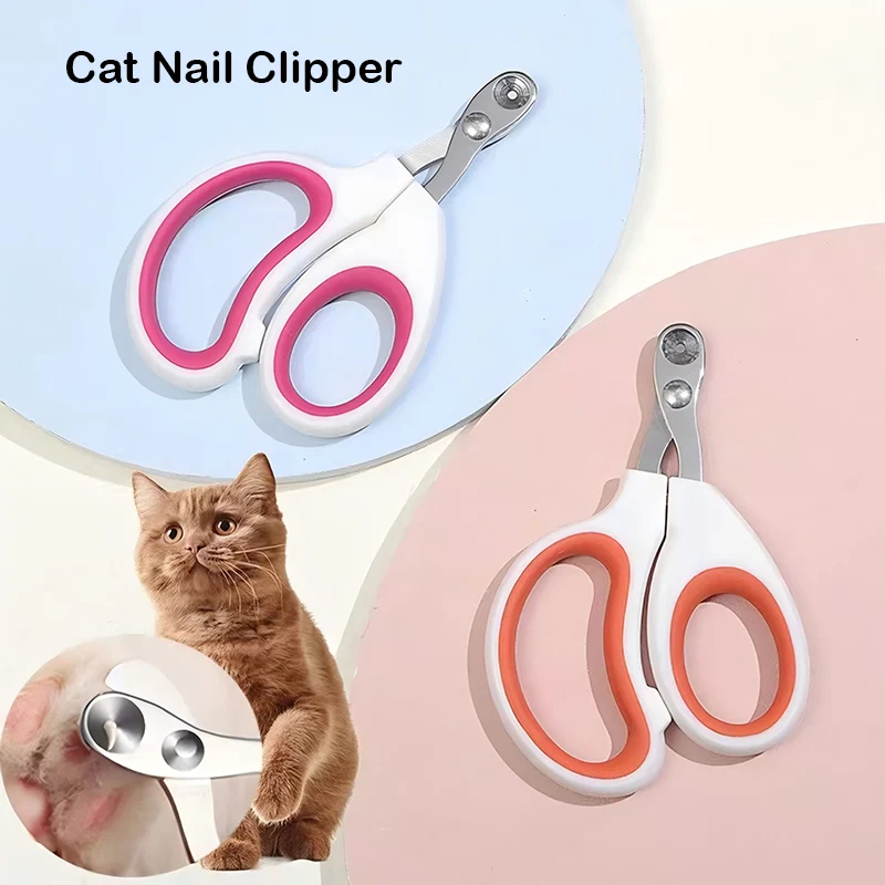 Professionelle Katzen-Nagelknipser für kleine Katzen und Hunde, Edelstahl, Welpenkrallenschneider, Haustier-Nagelpflege-Knipser, Trimmer Image