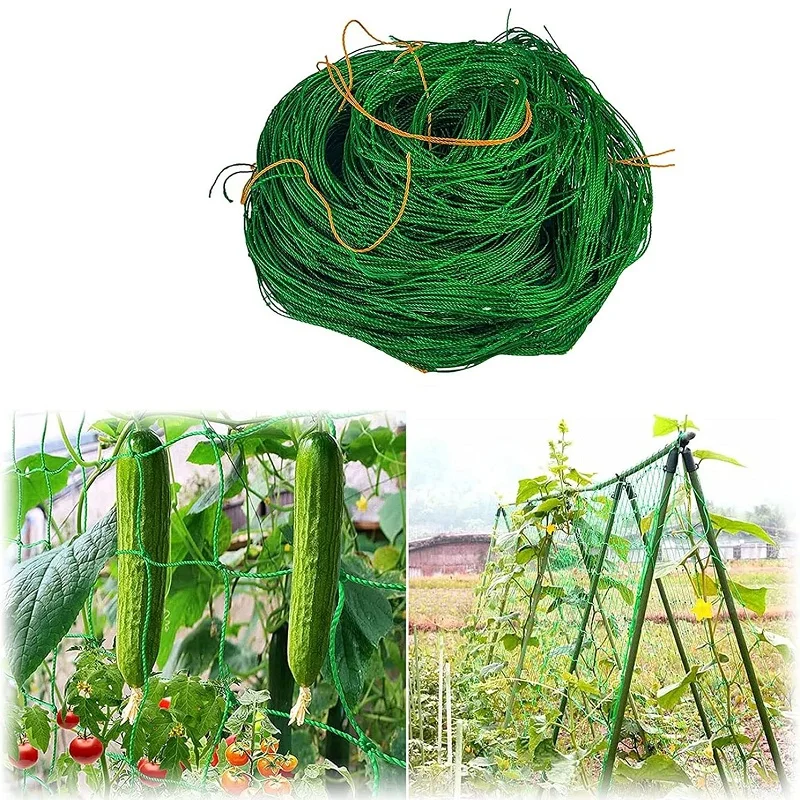 Garten netz grün, Gitter für Kletter pflanzen, Pflanzen netz, Ständer für Blumen und Kletter pflanzen Grob netz für Erbsen usw. Image
