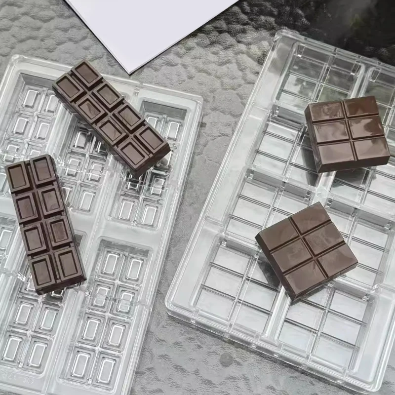 Polycarbonat Schokolade Formen PC Schokolade Bar Formen DIY Nuss Süßigkeiten Backen Werkzeuge Schokolade Schmelztiegel Schaber Zubehör Image