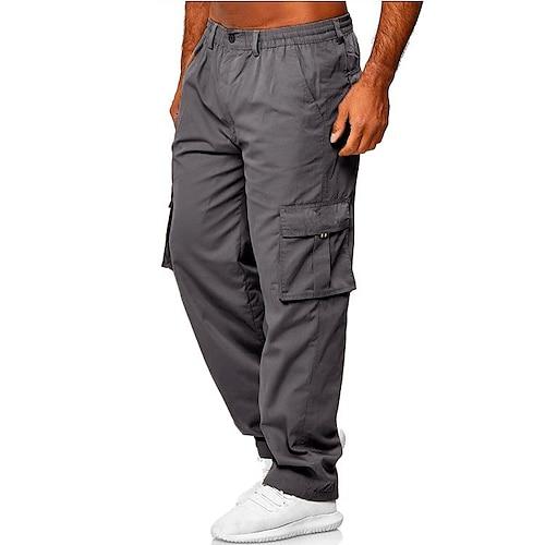 Herrenmode Cargohose Lässige Weite Hose Multi-Pocket Outdoor Arbeitshose Jogger Sportliche Jogginghose Navy