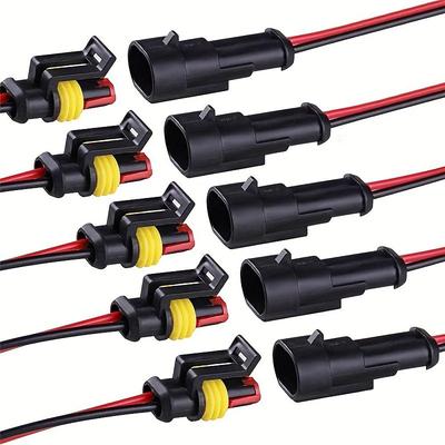 Electrical Connector Male Female Plug Socket Quick Disconnect Plug 18AWG Car Waterproof Wire For Car Truck Motorcycle Boat