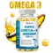 OMEGA 3 Fish Oil Supplement - Rich in EPA & DHA, Supports Brain Health, Heart - Immune System, Eyes,