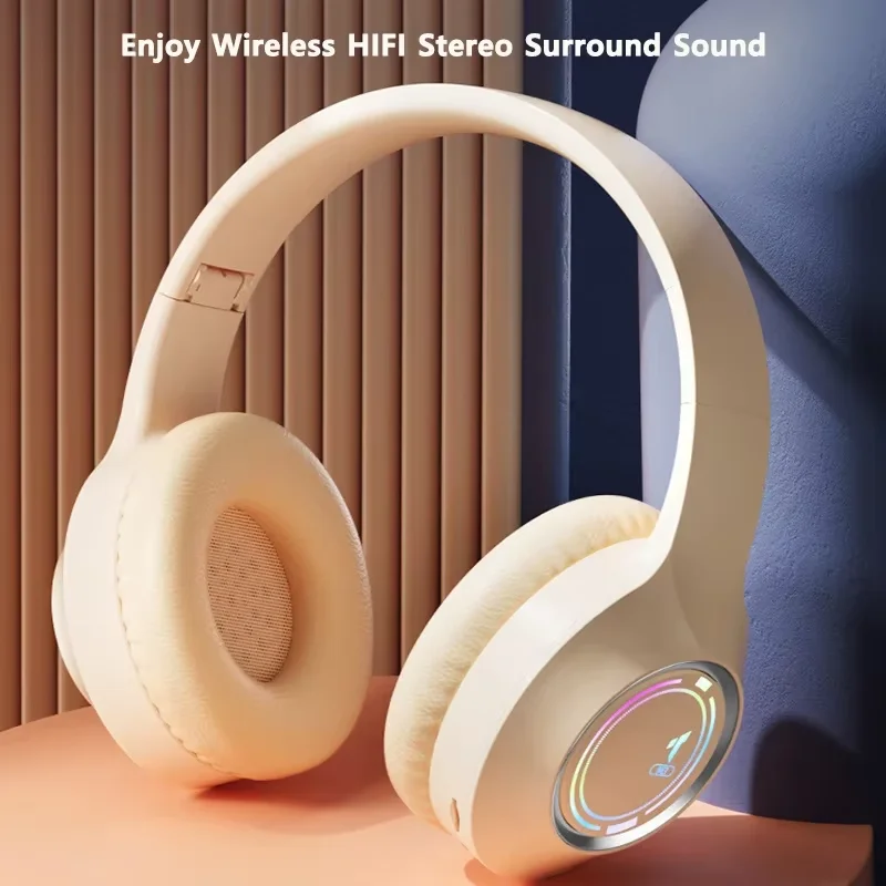 M3 Auricolare Bluetooth a emissione di luce Scheda LED pieghevole Auricolare wireless Tipo-C Ricarica Uso multi-scena Ufficio di gioco
