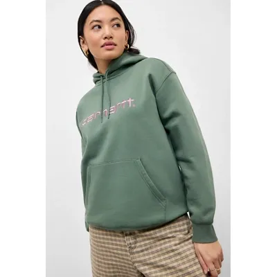 Carhartt Hooded Sweatshirt - Khaki S at Urban Outfitters