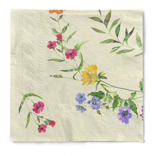 Tissue Serviette Molly 40 x 40 cm, 3-lagig, 100 Stück - Mank - Floral Image