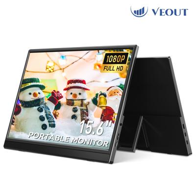 "TEMU 15.6" Portable Monitor, 1920 * 1080p Ips Laptop Monitor With Usb-c, Freesync Hdtv Gaming Monitor Featuring A Kickstand, In 4 Colors, 0.3" For Travel And Office Use" Image