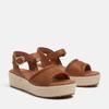 Sandale TIMBERLAND "SANTORINI SUN BACKSTRAP SANDAL", Gr. 39,5, grau (rst full gra), Leder, sportlich, Schuhe