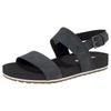 Sandale TIMBERLAND "Malibu Waves 2Band Sandal", Gr. 41, schwarz (schwarz, nubuck), Leder, sportlich, Schuhe