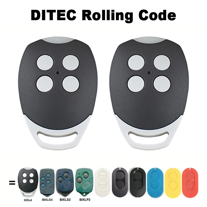 2 Stück DITEC GLO4 für DITEC Entrematic ZEN2 ZEN4 BIXLS2 BIXLP2 GOL4 BIXLG4 Garagentor-Fernbedienung 433 MHz Rolling Code Image