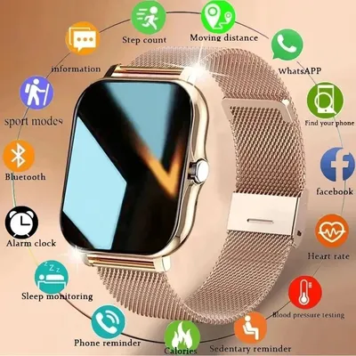 Smartwatch für Männer Frauen GPS Sport Fitness Uhren Geschenk Voll-Touchscreen Bluetooth Anrufe digitale Smartwatch Armbanduhr Uhren