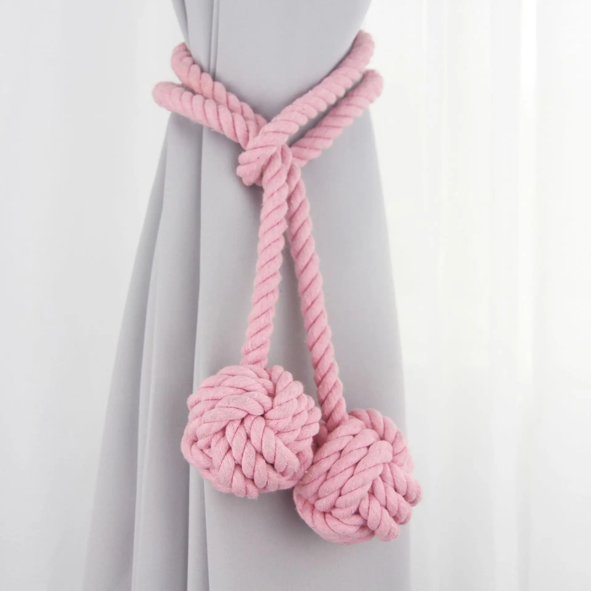 2PCS wasserdichte Vorhangklammern für den Außenbereich, wetterfeste Halter mit UV-beständigen Nylonbändern, europäisches dickes Seildesign, langlebig Image