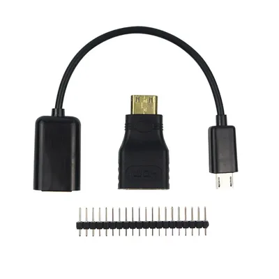 2/5PCS 3 in1 für Raspberry pi Zero/W Adapter Kit Micro USB auf USB Buchse für mini HDMI/USB/GPIO verlängerung etc. Image