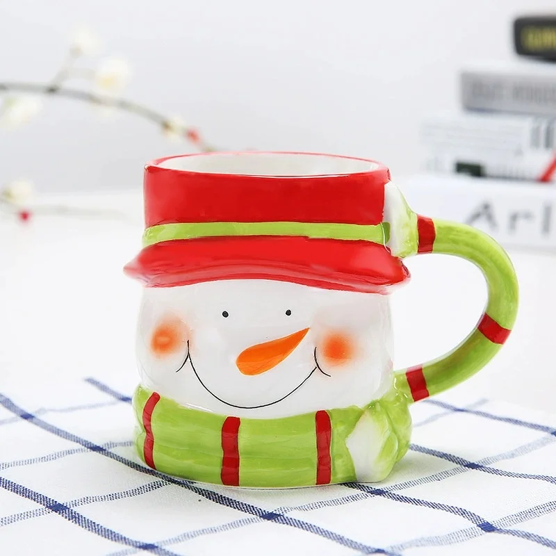 1PC Weihnachten Geschenk Niedlichen Tier Kaffee Tasse Becher Cartoon Keramik Paar Tasse Weihnachten Tasse Tier Geschenk Tasse Image