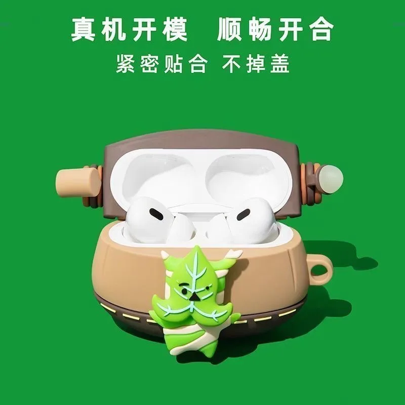 Anime Spiel Zeldas Tears Yahaha Koroks Action-figuren Kopfhörer Fall Airpods 1 2 3 Für Airpods Pro 2 Schützen Abdeckung Yahaha Tasche Niedlich Image