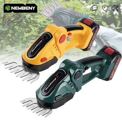 NEWBENY Cordless Electric Hedge Trimmer 2 IN 1 Rechargeable Household Garden Grass Shrub Trimming Tool For Makita Battery Pin